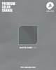 Arlon PCC #505 Matte Grey vehicle wrap film featuring a sleek matte medium-grey finish, available at Kirin Global Supplies