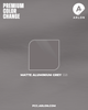 Arlon PCC #558 Matte Aluminium Grey vehicle wrap film featuring a brushed aluminum-style matte grey finish, available at Kirin Global Supplies