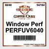 Copper Crest Illusion 60/40UV One-Way Vision Perforated Window Film
