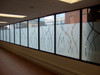 Arlon 5400 etched glass vinyl installed on office windows