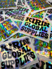 Graphictac holographic vinyl with air release liner - Kirin Global Supplies printed
