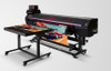 Mimaki UJ330H-160 printing rigid board with vacuum belt transport