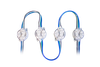 Allanson L307W3RGB12A RGB addressable LED module, 1-inch round housing with three LEDs