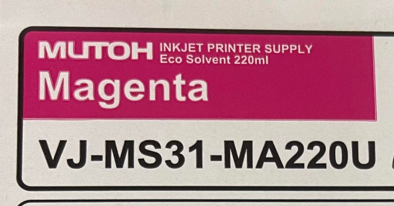Mutoh Replacement Ink - Authorized Mutoh Dealer - VJ-MS31-220U