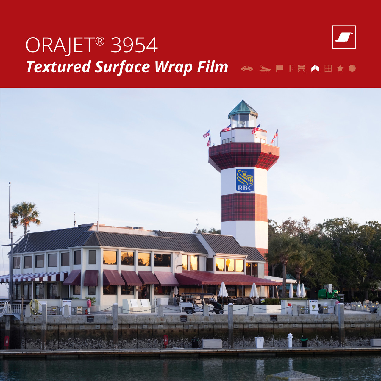 ORAJET® 3954 Brick Stone Film – 2 Mil Gloss White Digital Print Media with Grey High-Stretch Adhesive – Built for Brick, Block, Concrete & Unsealed Masonry