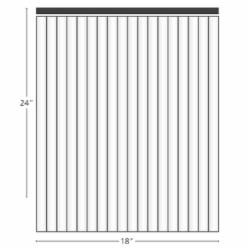 White 4mm corrugated plastic sign blank measuring 18 x 24 inches with vertical flute direction, commonly used for yard signs, political signs, and outdoor promotional signage.
