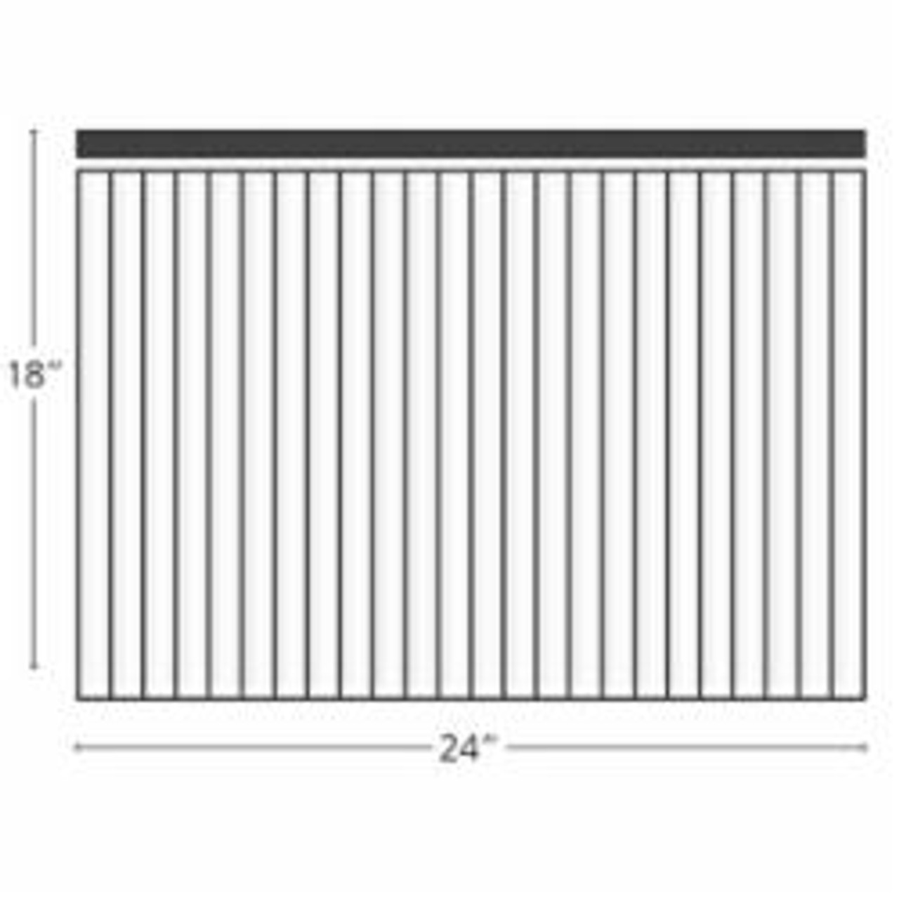4MM 24" X 18" WHITE COROPLAST BLANK (18" FLUTES)