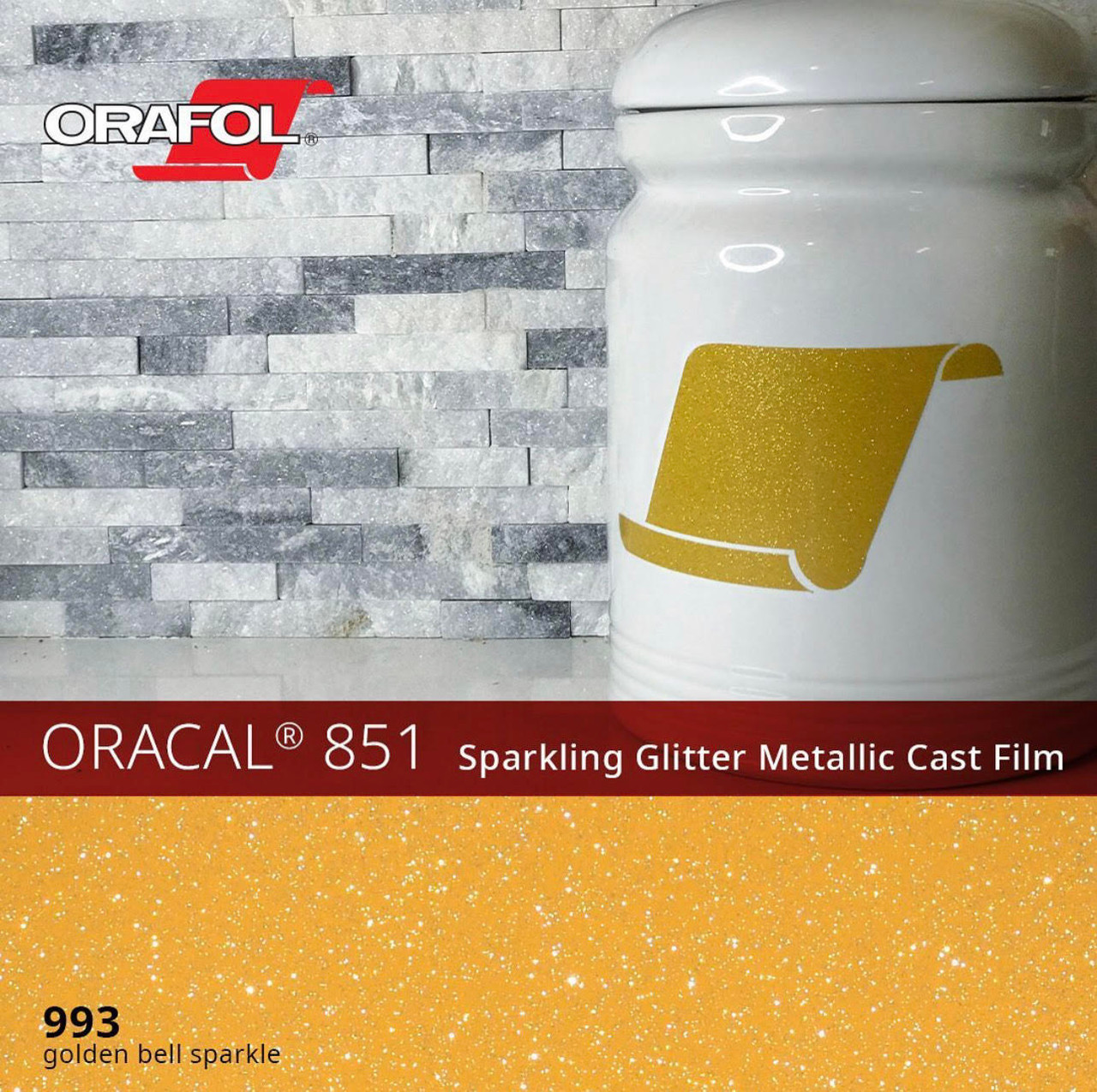 Oracal 851 Sparkling Glitter Metallic Vinyl - 24" & 48" (Special Order) 