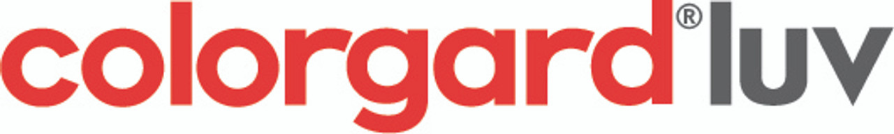 A sleek and modern logo for Mactac ColorGard. The logo features the word "ColorGard" in bold, stylized font, with a subtle gradient effect that transitions from a vibrant color to a more subdued shade, symbolizing the protective qualities of the overlaminate. The design includes an abstract, shield-like shape, emphasizing durability and protection.