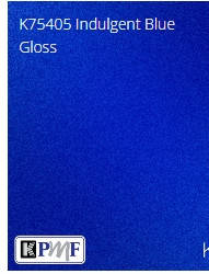 KPMF K75400 Gloss Indulgent Blue Vinyl Wrap - Premium Car Wrap