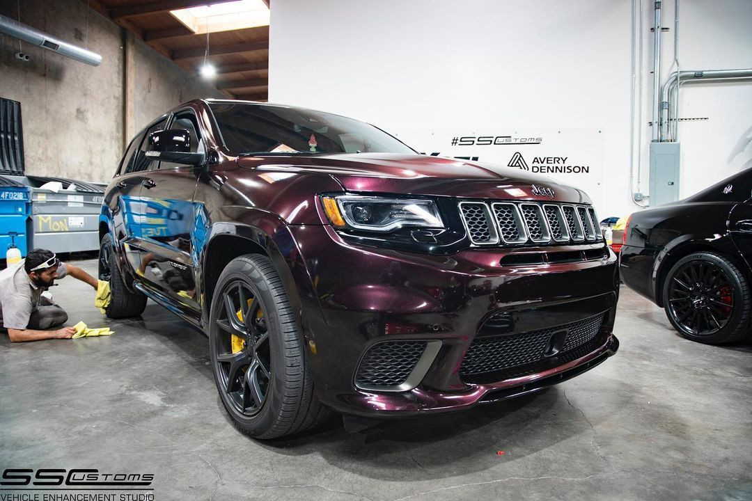 KPMF K75400 Gloss Midnight Crimson Bloom Vinyl Wrap | Premium