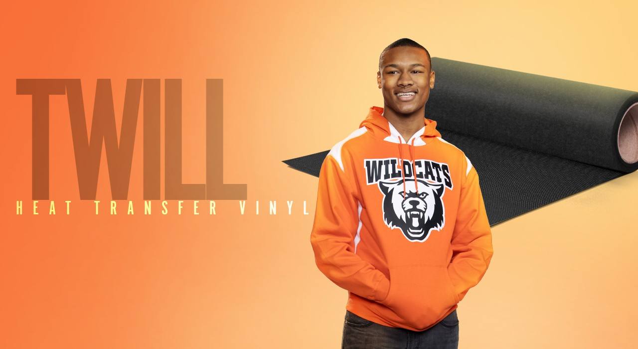 Our 100% polyester tackle twill heat transfer material is ideal for large jobs that require the look of appliqué without the sewing. Unless the material is cut with a laser, it will need to be sewn to prevent fraying.