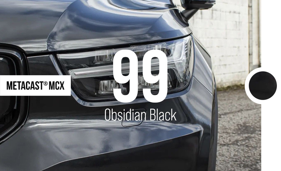MetaCast® MCX-99 Gloss Metallic Obsidian Black Vehicle Wrap Film