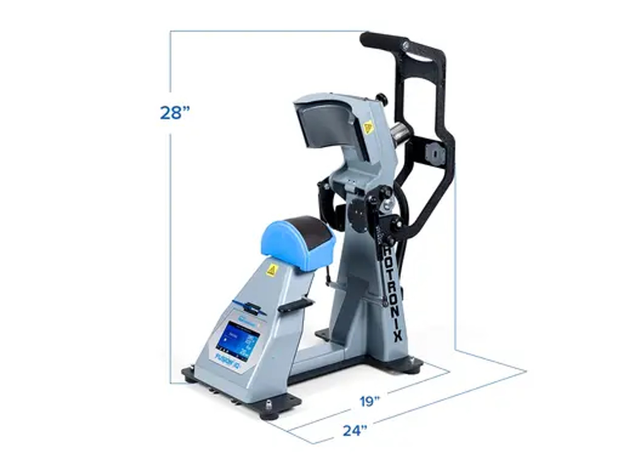 Hotronix 360 IQ® Hat Heat Press by Stahls' on a workbench – showing its curved dual-heated platens, touchscreen IQ® control panel, and premium steel construction, ideal for professional hat and cap decoration.