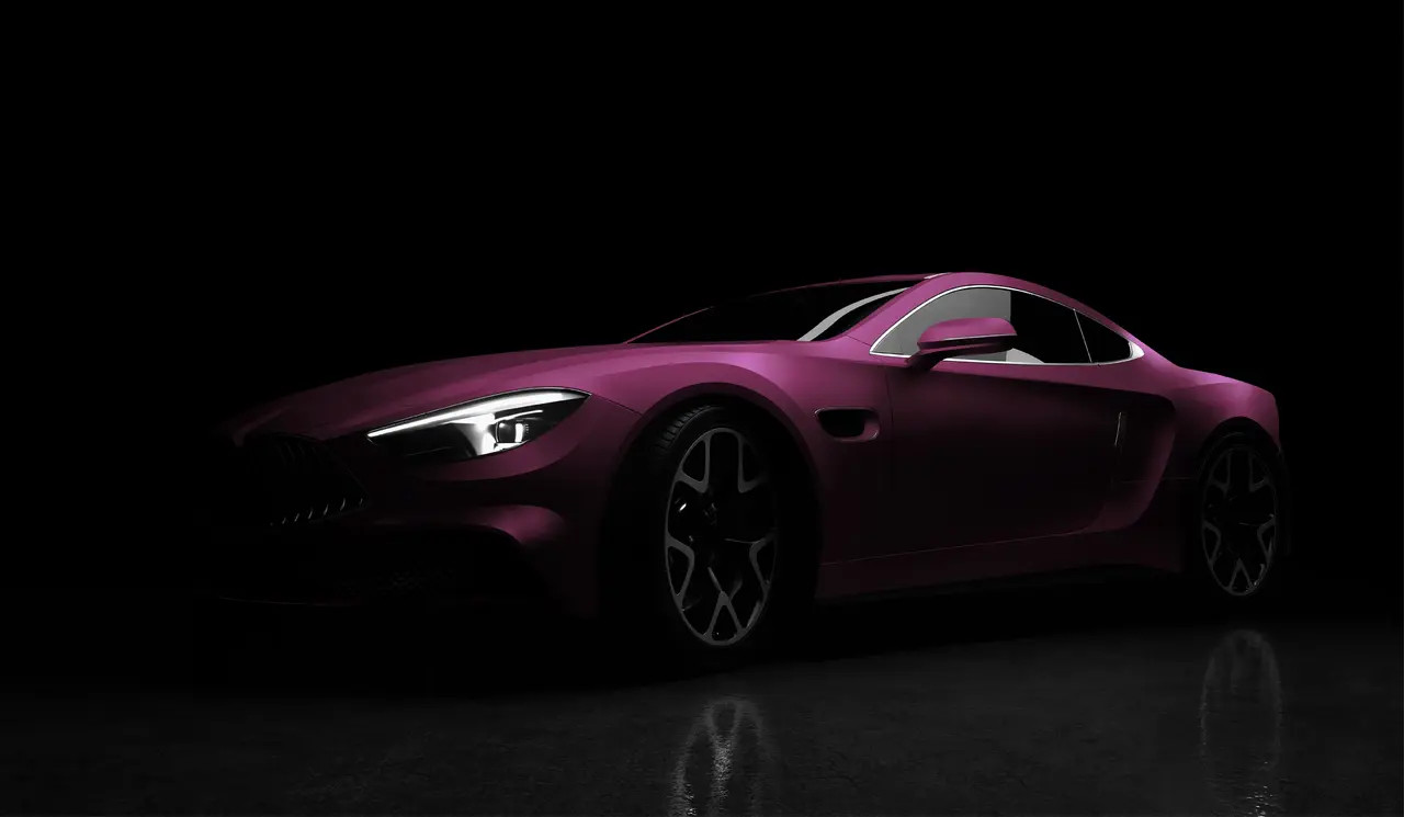 Arlon PCC #554 Matte Aluminium Black Rose vehicle wrap film featuring a deep brushed black rose matte finish with aluminum texture, available at Kirin Global Supplies