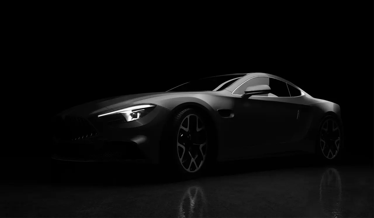Arlon PCC #404 Gloss Black Metallic vehicle wrap film featuring a high-gloss black finish with subtle metallic flake, available at Kirin Global Supplies