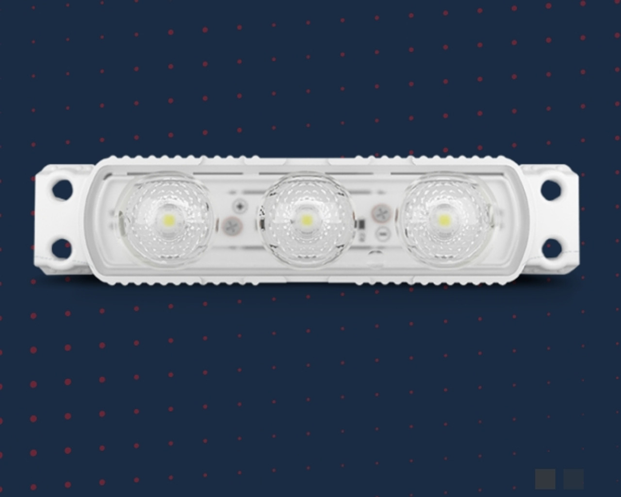 TMTLED Midi 3 Game Player LED module featuring a 160° wide beam angle, snap-in mounting design, and Cable Hiding Technology. Designed for medium to large channel letters and sign cabinets, offering high brightness and energy-efficient illumination in 0.72W to 1.50W variants.