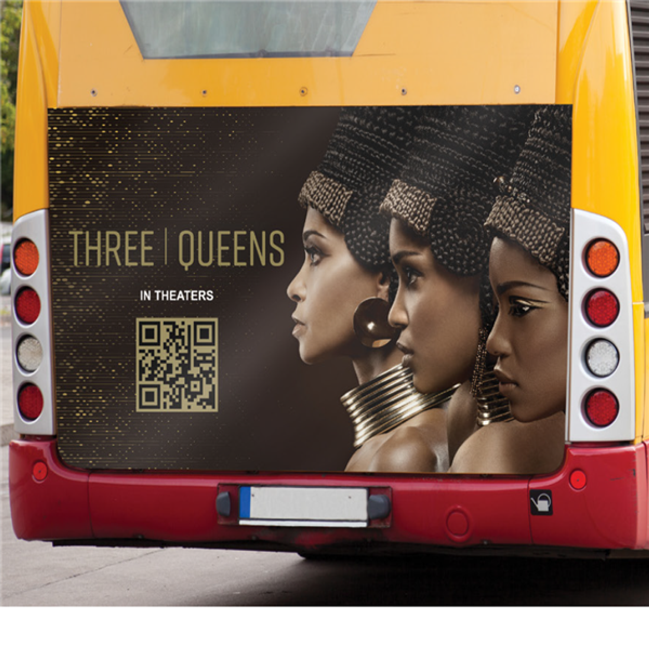 Roll of Nekoosa NextBond Premium Vinyl Print Media Gloss White 54-inch × 50-yard with high-peel removable adhesive applied bus after printing Roll of Nekoosa NextBond Premium Vinyl Print Media Gloss White 54-inch × 50-yard with high-peel removable adhesive applied bus after printing