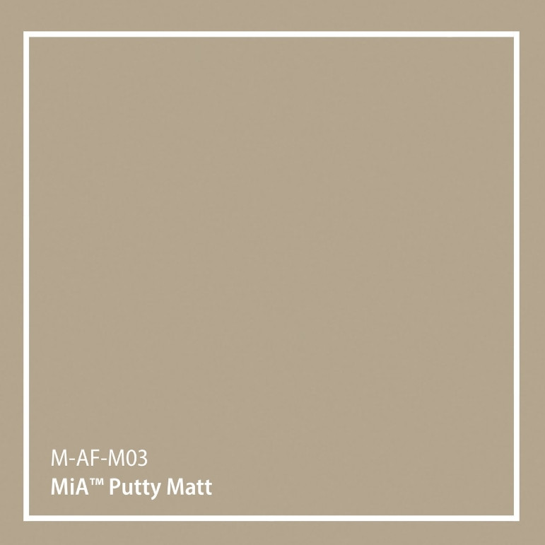 Putty Matte M-AF-M03-122 | The sophisticated neutral that adapts to your vision while maintaining its quiet elegance.
