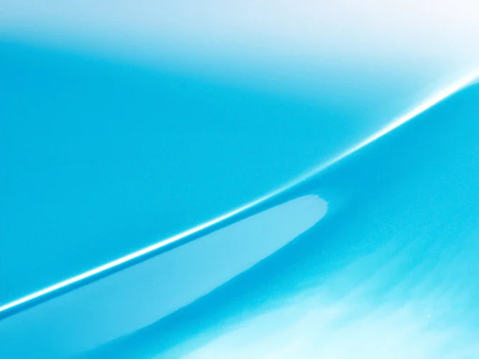 Mirror-finish bright cyan-blue vinyl vehicle wrap from 3M with 250% better reflected image quality. The wrap-grade match for Carolina Blue, Porsche Mexico Blue heritage, original iMac Bondi Blue, and Tiffany/Robin Egg Blue crossover. Approved for marine watercraft graphics above water line. Solid UV stability for Southwest daily drivers. Protective film layer guards surface during install. 60" x 25 yd roll, 3M™ MCS™ Warranty up to 8 years vertical.