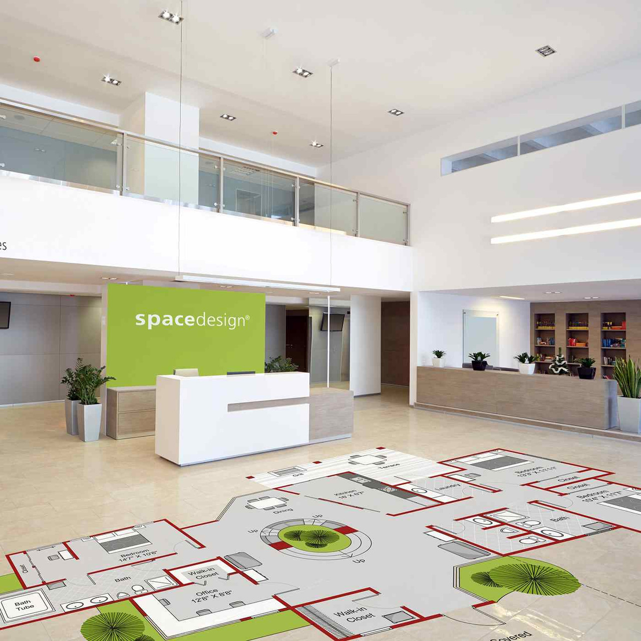 Metamark MD-MW-R9 MetaWalk is a white textured printable floor graphic film designed for temporary indoor applications on smooth floors in good condition and indoor short-pile carpet.
