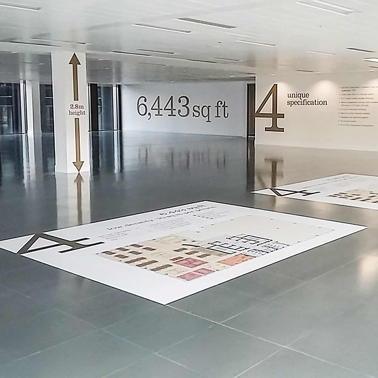MetaGuard FloorArt is a 100-micron matte textured overlaminate designed to protect printed floor and wall graphics. Its embossed surface provides a durable, easy-to-clean finish and carries an R9 anti-slip rating for short-term indoor floor applications.