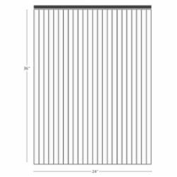 White 4mm corrugated plastic sign blank measuring 24 x 36 inches with vertical flute direction, commonly used for yard signs, real estate signs, and outdoor promotional signage.