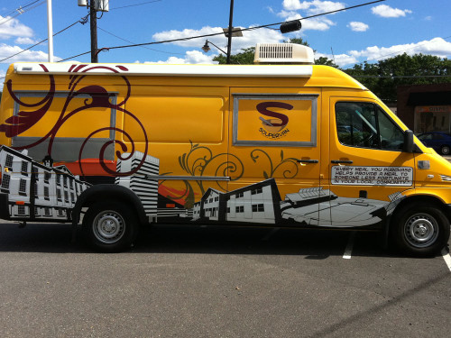 Printed graphics on Arlon DPF 6000XRP vinyl applied to wall signage with strong adhesion and clean finish