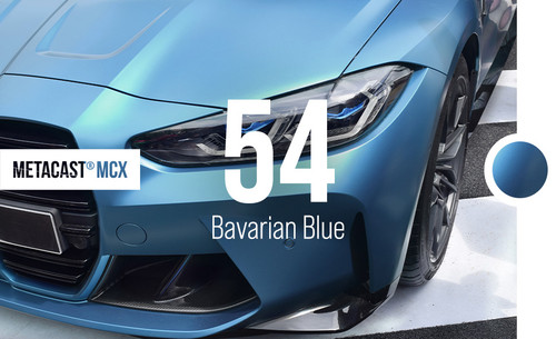 MetaCast® MCX-54 Matte Metallic Bavarian Blue Vehicle Wrap Film