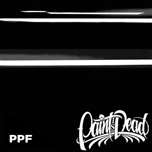 Gloss Rollin Coal PPF film roll displayed on a clean install bench, showcasing deep black gloss surface and labeled PIDPPF1111G. Gloss Rollin Coal PPF film roll displayed on a clean install bench, showcasing deep black gloss surface and labeled PIDPPF1111G.