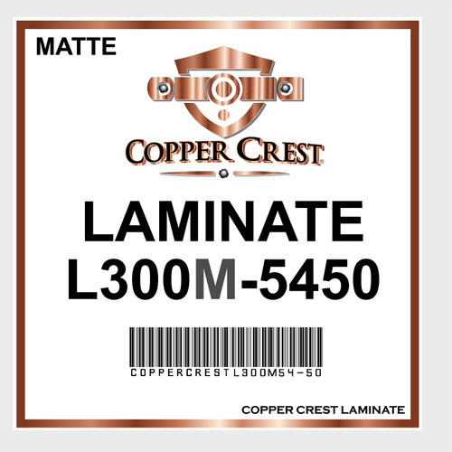 Copper Crest L300M Clear Matte Overlaminate - 54" x 50yds