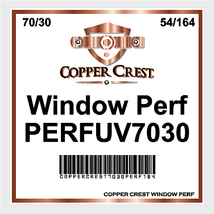Copper Crest Illusion 70/30UV One-Way Vision Perforated Window Film