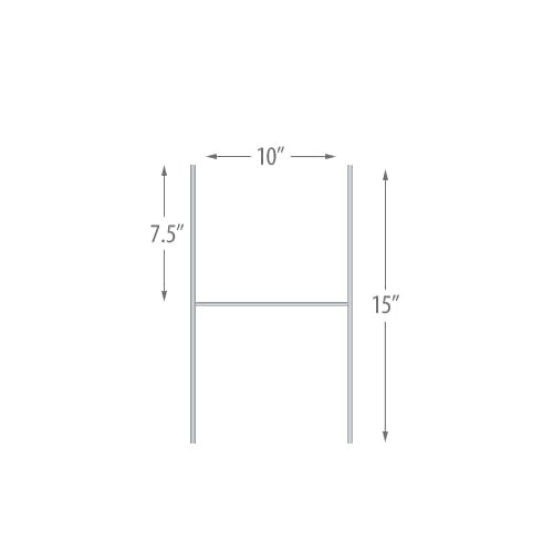 The Copper Crest Half Coro Stake is the ideal solution for displaying corrugated plastic signs with professional stability and ease.