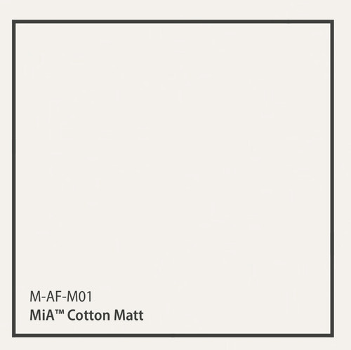 Cotton Matte features Metamark's signature soft-touch surface that elevates the tactile experience of any space. The premium matte finish provides a non-reflective, elegant appearance while the subtle texture adds depth and sophistication to cabinetry, doors, walls, and furniture.