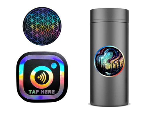 Graphictac holographic vinyl with air release liner