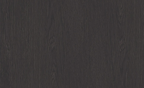 Deep rich black oak wood grain architectural film with embossed texture. Very dark tone for dramatic luxury kitchens, executive libraries, and masculine sophisticated interiors. Darkest wood tone available. Bold statement. 48"×164' roll. 10-year durability.
