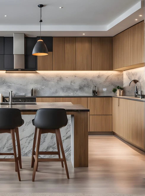 Metro Teak M-AF-W14-122 | Urban sophistication meets mid-century modern—authentic teak character for contemporary cosmopolitan living.