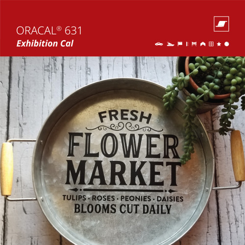 ORACAL® 631 is the removable matte film that interior sign work is built on. A 3 mil calendered face with a clear, water-based removable adhesive lets you pull graphics off most smooth, sealed surfaces cleanly for up to three years after application — no residue, no repaint. The matte finish kills glare under office and retail lighting, so lettering and wall quotes read cleanly instead of hot-spotting.