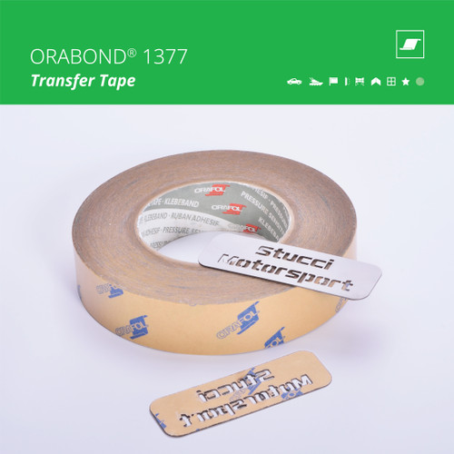 ORABOND 1377 transfer tape roll, 4.75-mil unsupported pure acrylic adhesive by ORAFOL