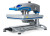 Hotronix Fusion IQ® Heat Press 16x20 by Stahls' on display with the swing-arm open, showing the large platen, smart touchscreen controls, and rugged construction.