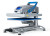 Hotronix Fusion IQ® Heat Press 16x20 by Stahls' on display with the swing-arm open, showing the large platen, smart touchscreen controls, and rugged construction.