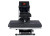 The MAXX® Clam Heat Press 15x15 by Stahls' shown open on a workstation, featuring the 15-inch platen, digital control panel, and sturdy steel frame.