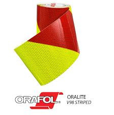 ORALITE V98 Reflective Vinyl - Pre-Striped Chevron Sheeting for