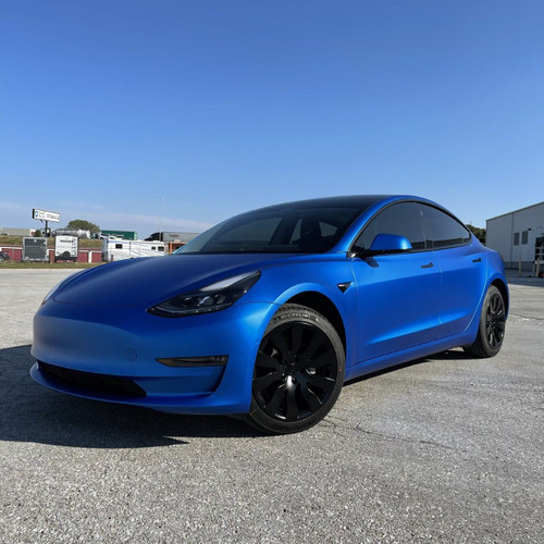 KPMF K75500 Matte Iced Blue Titanium Vinyl Wrap | Premium Vehicle