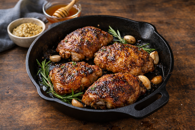 Honey-Garlic Roasted Turkey Thighs 