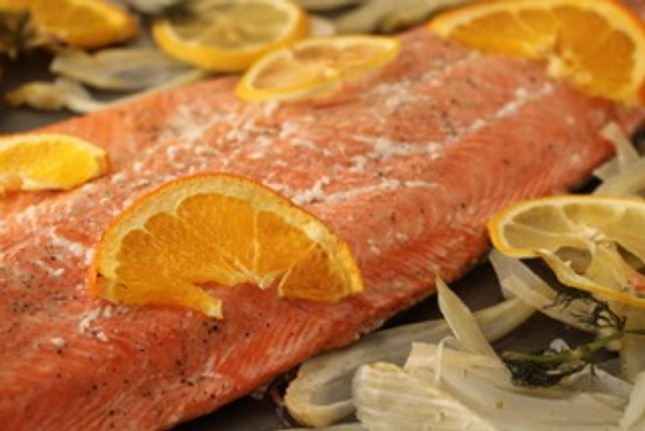 Salmon Fillet with Citrus and Fennel