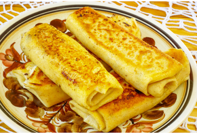 Savory Sea Salt Cheese Blintzes