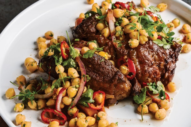 Pot Roast with Chickpea Salad
