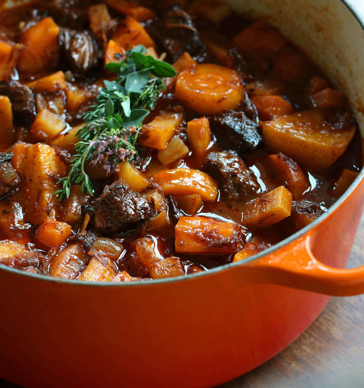 Beef Stew with Orange Veggies