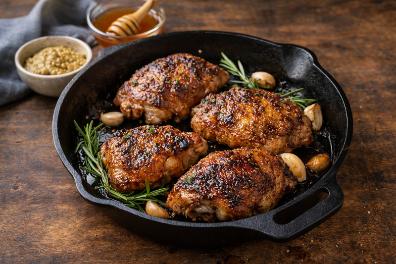 Honey-Garlic Roasted Turkey Thighs 